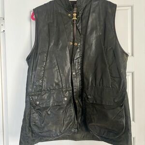 BARBOUR - WESTMORLAND WAX COTTON VEST/WAISTCOAT - Olive Green - Large -Fresh Wax